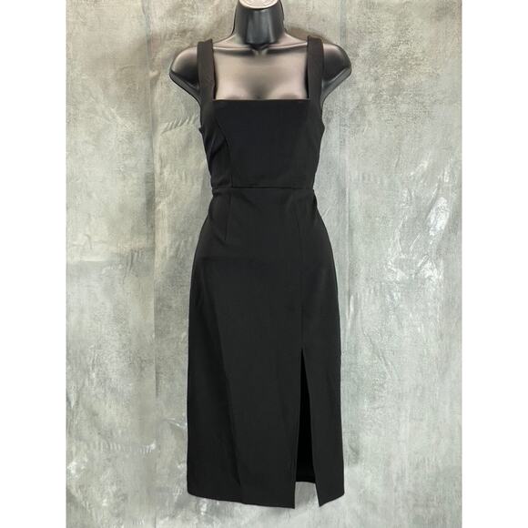 SPEECHLESS Juniors' Black Square-Neck Pullover Bodycon Knee-Length Dress SZ S - Picture 1 of 12